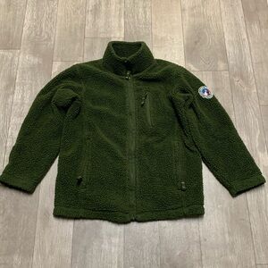 Kids Lands’ End Sherpa‎ Full Zip Fleece Jacket